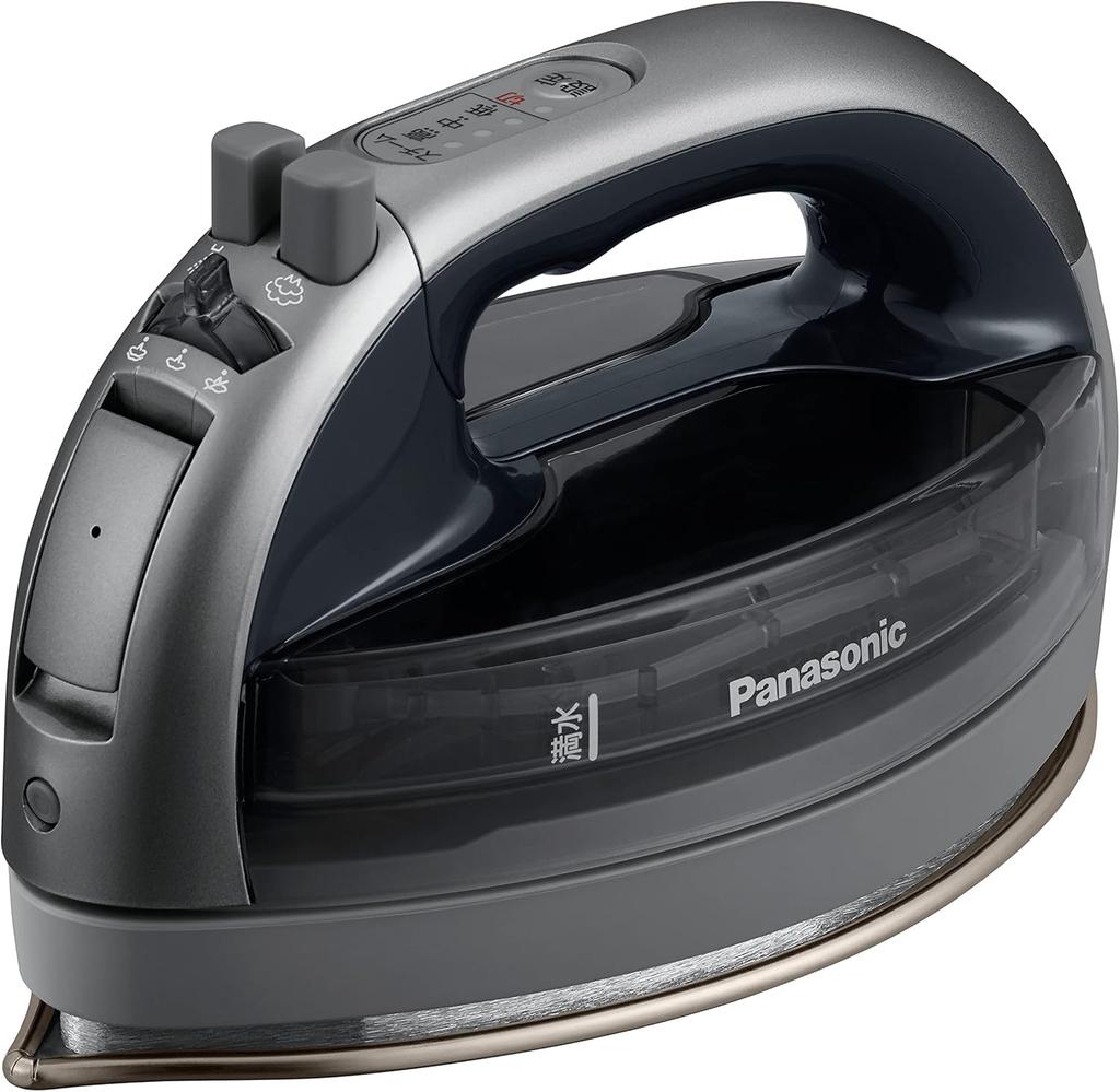 Panasonic NI-WL707-H Cordless Steam W Head Iron, Dark Gray