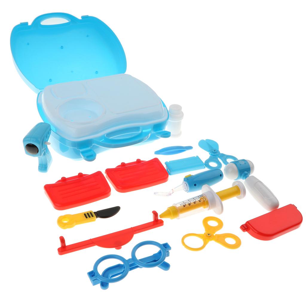 Kids Children Plastic Pretend Role Set with Storage Case