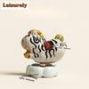 Little Zebra Rotating Tea Pet Creative Tea Spirit Tea Figurine Play Toys Tea Statue Ornaments Can Be Raised Supplies Gift Craft