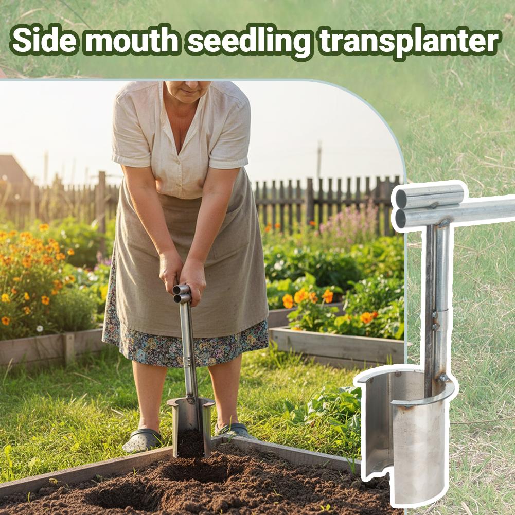 Fruit Tree Seedling Transplanter Metal Handheld Hole Puncher Digging Tool For Flower Vegetable Planting Garden Farm Supplies