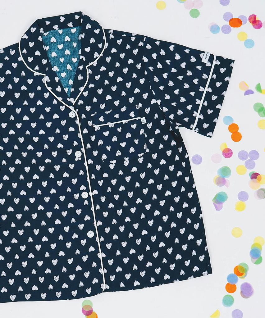 Seullipikaes With Heart Short Sleeve Pajamas [Women'S]