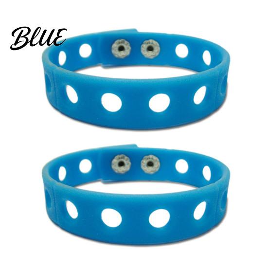 Silicone Bracelet for Children 2 Pcs Charm Bracelets Kids Adjustable