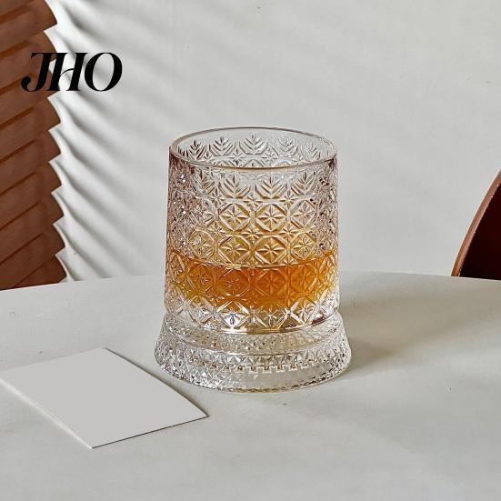 Verre à Whisky Rotatif Cadeau pour Papa, Tournant avec Lumière LED, 260ml Gravé Cadeau pour Amateur de Vin Papa Tumbler, Cadeau Fête des Pères, Compatible avec Glaçons