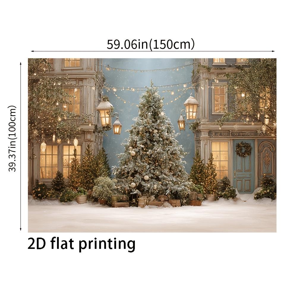 1Pcs Christmas Tree Farm Decoration Background Winter Backdrop Decorations For Photo Studio Photo Booth Christmas Party