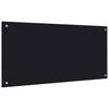 Vidaxl Panel Ochronny Do Kuchni, Czarny, 100X50 Cm, Szkło Hartowane