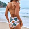 Sexy Bikinis Swimsuits Women's Swimwear Push Up Female Beach Swim Wear High Waist Bathing Suits Brazilian Bikini Set Pool Bather