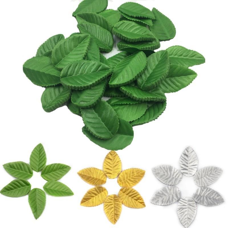 150 Pezzi 4,5 cm Foglie Artificiali Verdi Pianta Finta per Decorazione Casa Stanza Decorazione Matrimonio Ghirlanda Foglia di Rosa Artigianato Regali Accessori