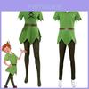 Fantasia Cosplay de Peter Pan para Adultos e Crianças Roupa para Festa de Halloween