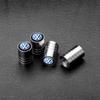 3D Aluminum Alloy Car Wheel Tire Valve Caps Stem Caps Dustproof For VW Golf Tiguan Jetta Transporter Passat T5 Polo Touran CaddyNI9