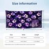 Floral Garden Theme Beach Towel Personalized Custom Name & Text Soft Quick Dry Beach Towel for Swimming Travel