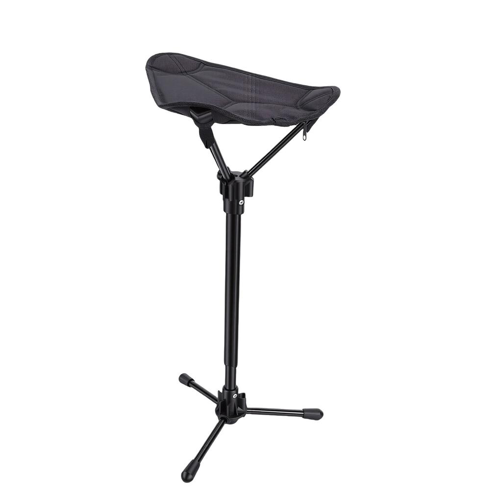 Portable Outdoor Folding Stool Oxford Cloth Aluminum Alloy Telescoping Folding Stool for Camping Queuing Fishing