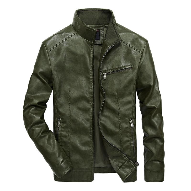 2026 Good Quality Brand Motorcycle Leather Jackets Men Warm Patchwork Military Jacket Baseball Collar Pilot Leather Jacket Coats