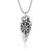 Stainless Steel Fashion Simple Viking Valknut Vegvisir Pendant Vintage Nordic Odin Sword Gungnir Rune Necklace Jewelry
