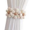 Decorative Elastic Curtain Tiebacks with Floral for Living Room or Office
