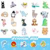 100 Small Size 4Cm Alpaca Small Animal Stickers Forest Small Animal Collection Mix And Match Children'S Object Stickers