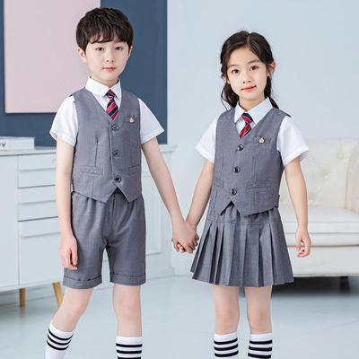 2023 Summer Children's School Uniform Set: Kindergarten & Elementary Vest for Boys and Girls