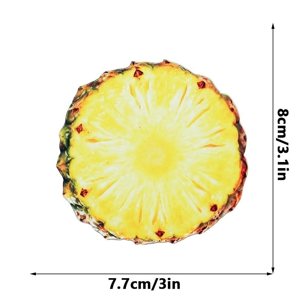 Refractive Color Acrylic Bookmark Funny Fruit Bookmark New Translucent Bookmark  Note Marker