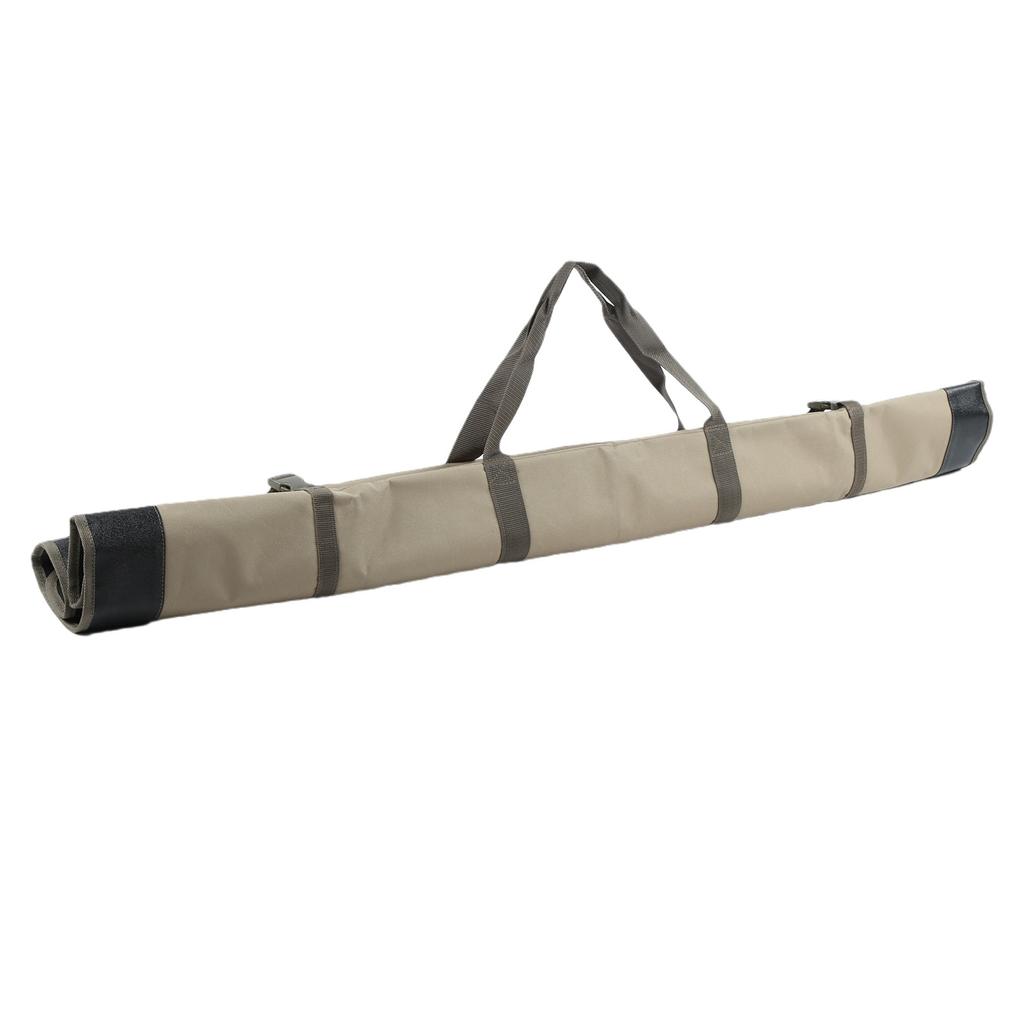 1,3M Angelruten-Aufbewahrungstasche Faltbare Ruten-Transporttasche Tragbarer Angelruten-Organizer Khaki