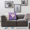 Pastel Witch Heart Square Pillowcase Polyester Linen Velvet Printed Zip Decor Pillow Case Room Cushion Case