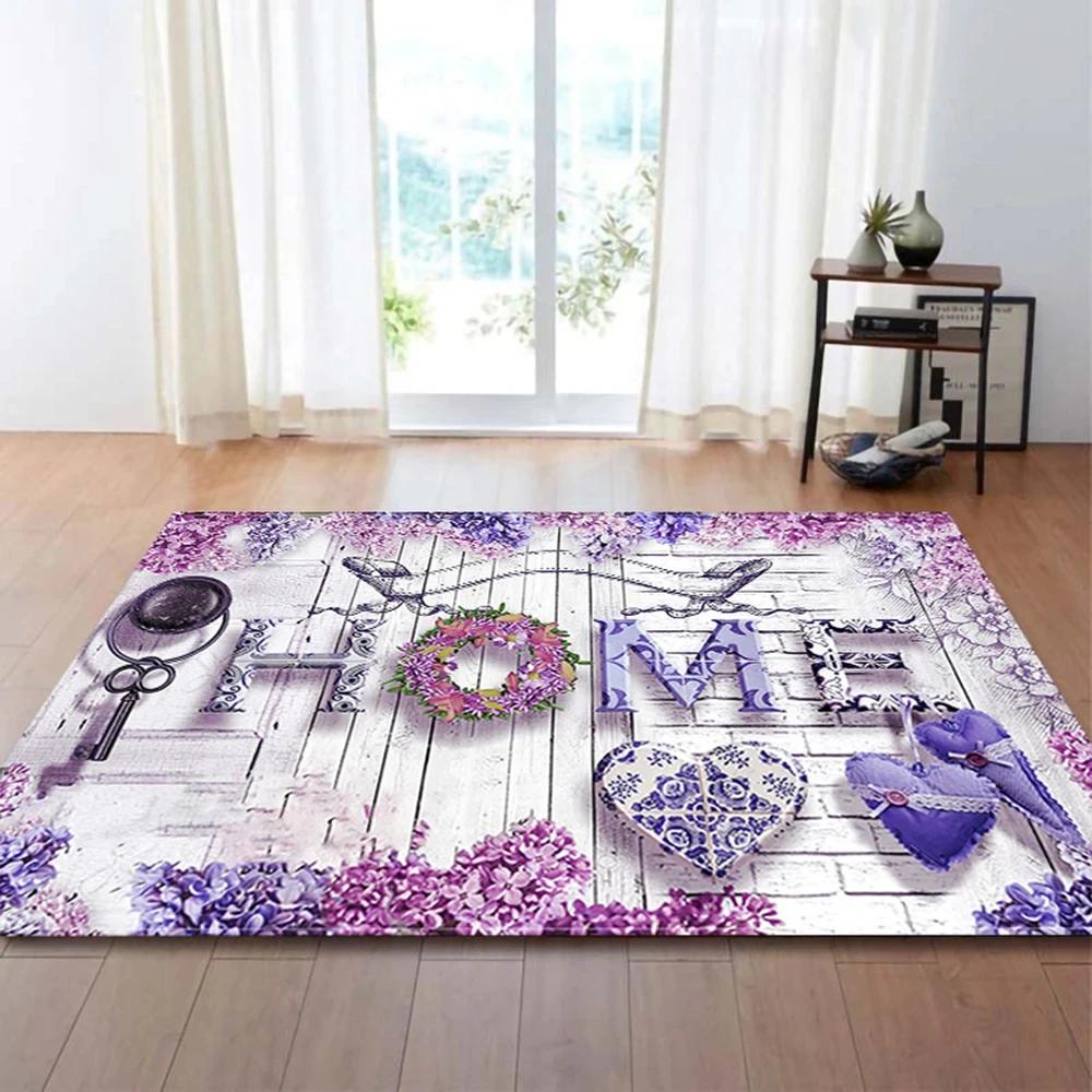 

Welcome Love Heart Carpet Home Decor Floor Mats Entrance Interior Doormats Corridor Anti-Slip Carpets for Bedroom Decoration 40x60cm 16x24 inch