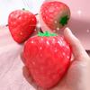 Photosensitive Color Changing Strawberry Toy Simulated White To Red Strawberry Squeeze Fidget Toy Anxiety Relief Sensory Stress Ball