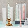 New Silicone Candle Making Mold Non-Stick Easily Demold Plaster Resin Mold Geometric Spiral Wax Rod Mold DIY Crafts