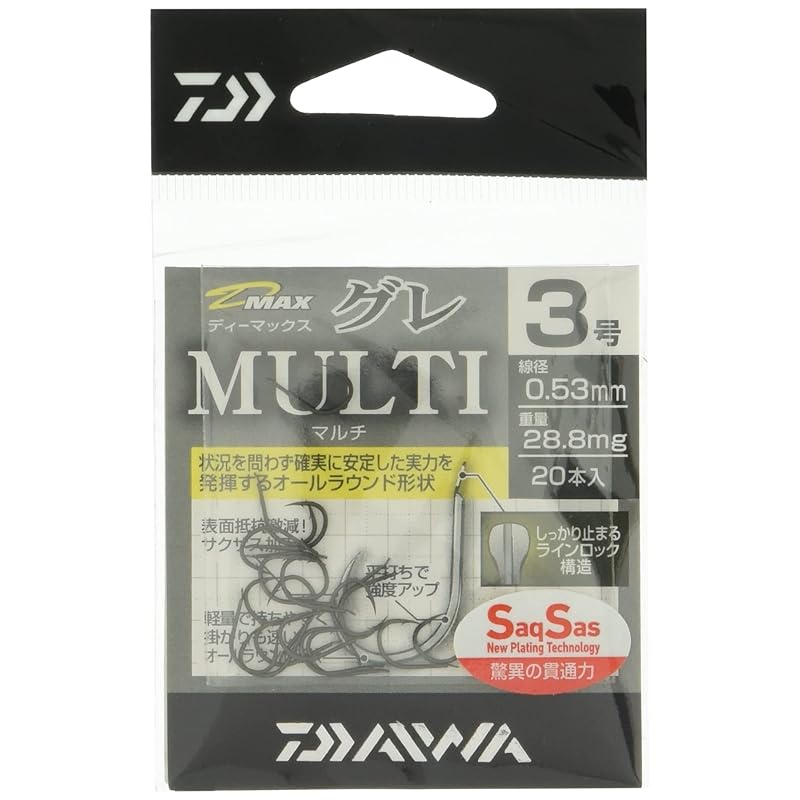 

Daiwa D-MAX Gray SS multi Hari No. 3 20 pieces 989084