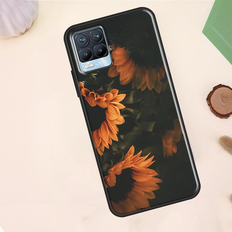 Sunny Sunflower Case For Realme C67 C71 C63 C61 C55 C51 C53 C35 C65 C75 11 12 13 14 Pro Plus GT6 GT7 15 Pro