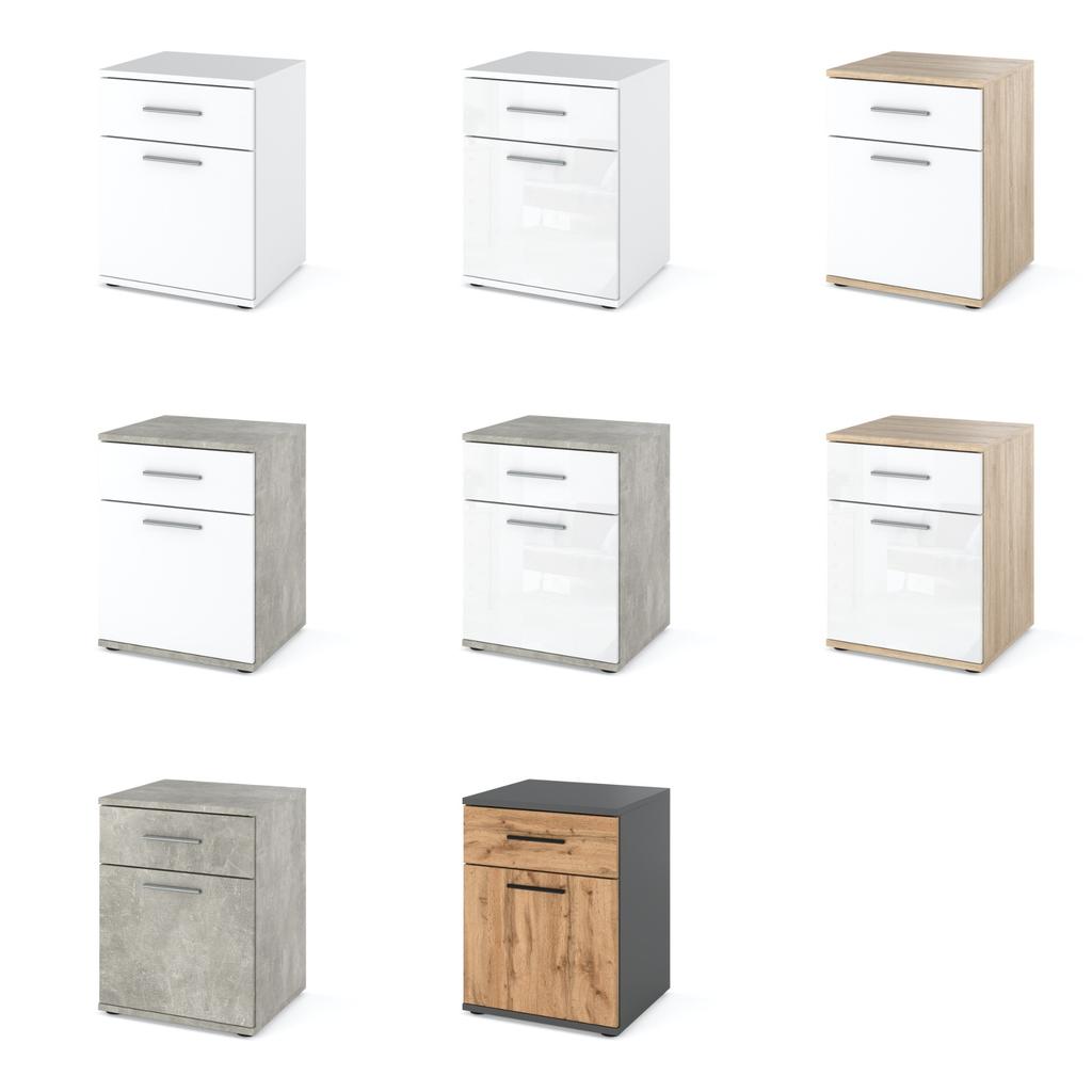 SONOMA OAK BEDSIDE CABINET "OLA1D1S" TABLE