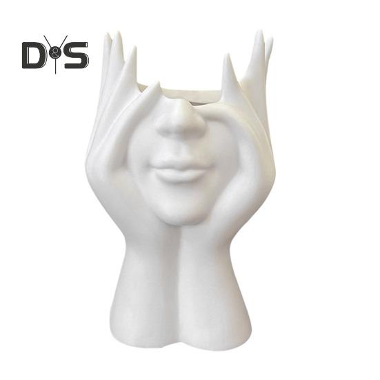 

Ваза для цветов в форме лица, белая женская форма, центральный элемент обеденного стола, современный скандинавский стиль, декоративная художественная ваза для дома, гостиной, офиса, книжной полки, декор белый