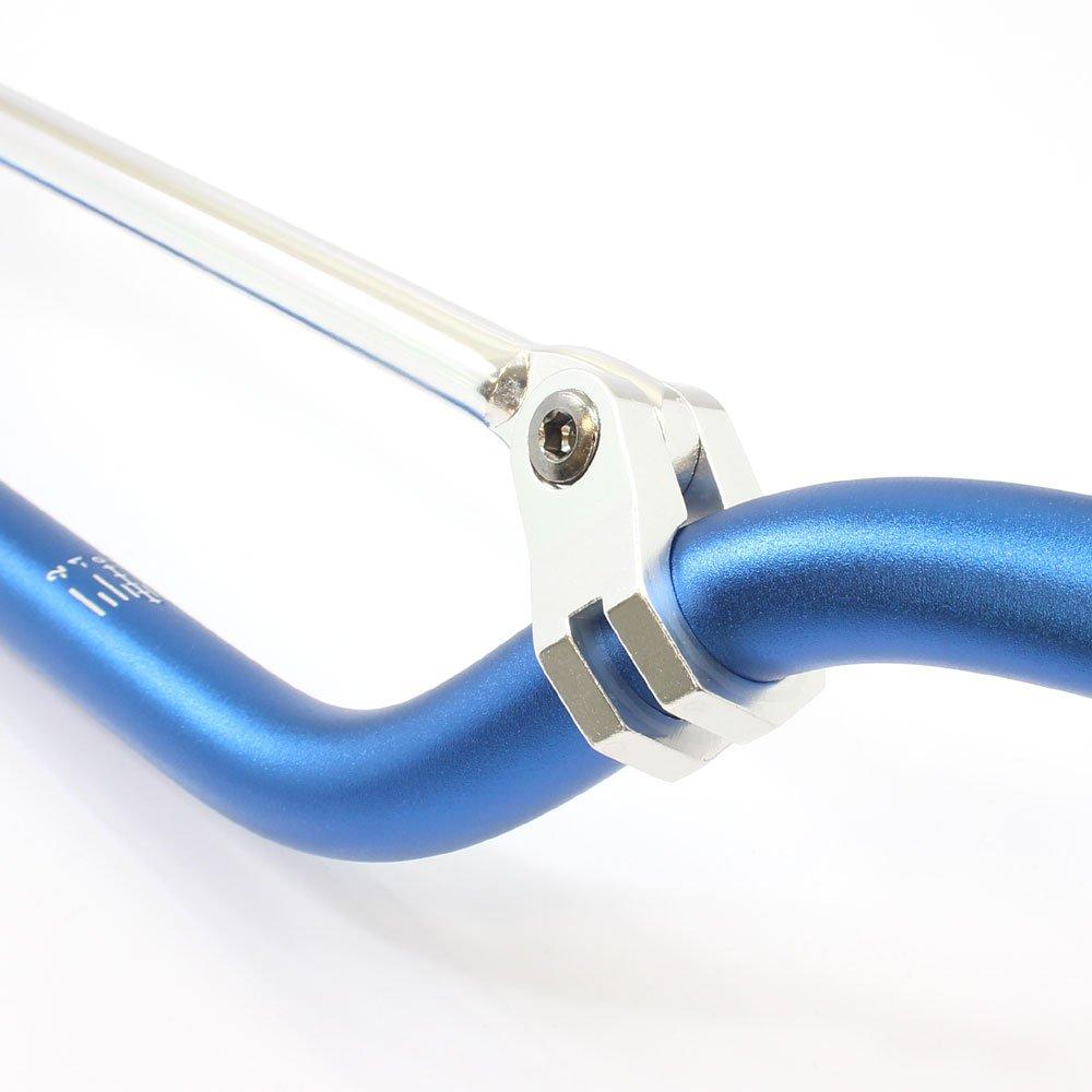 Rise Corporation Handlebar with Handlebar High Blue Off-Road Handlebars, 22.2mm Type, Brace, Type, Aluminum, (T05Z9990081BL)