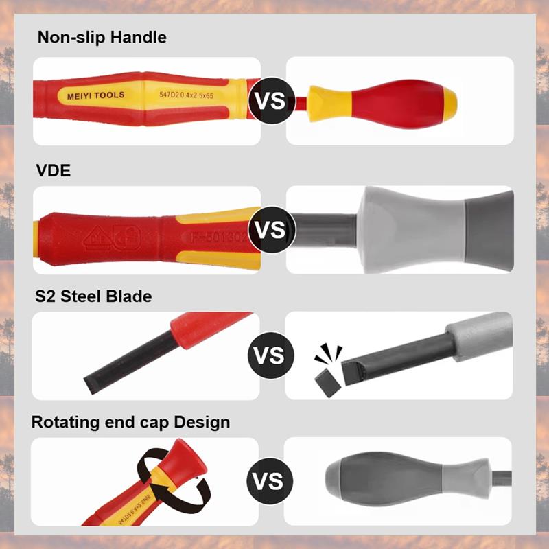 

2025 Trend Portable With Case Magnetic 1000V Car Repair Tool Convenient Insulated Screwdriver Set 6Pcs/Set