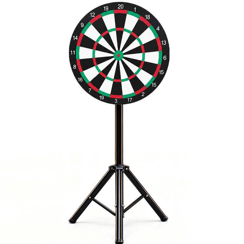 Adjustable Height Magnetic Dartboard with Multiple Surfaces for Company Events