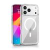 Shockproof Anti Yellow Crystal Acrylic Phone Case For iPhone 17 Air 17 Pro 17 Pro Max For Magsafe Strong Magnetic Phone Cover