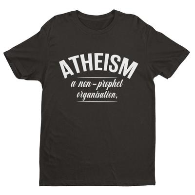 ATHEISM A NON PROPHET ORGANISATION Funny T Shirt Atheist Gift Idea Novelty Gift