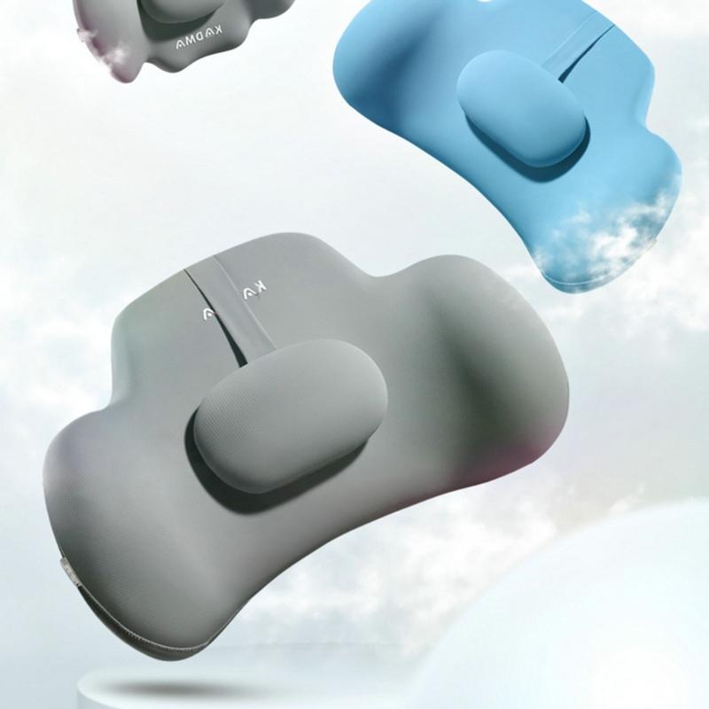 Comfortable Memory Foam Car Seat Headrest/Lumbar Support Adjustable Design Lightweight for Long Drives & Office Work