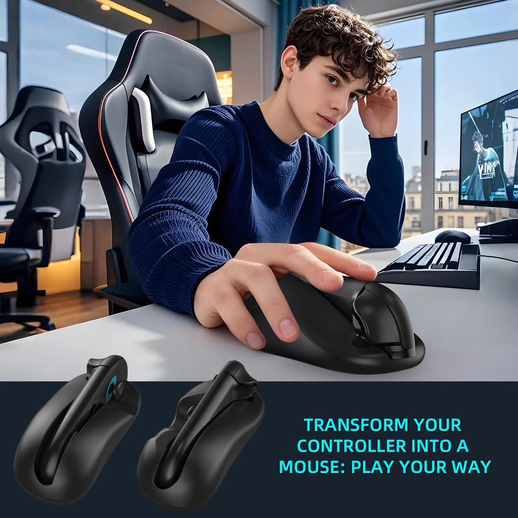 JYS-NS2296 2Pcs for Nintendo Switch 2 Joy-Con Grip Mouse Mini Portable Ergonomic Controller Base