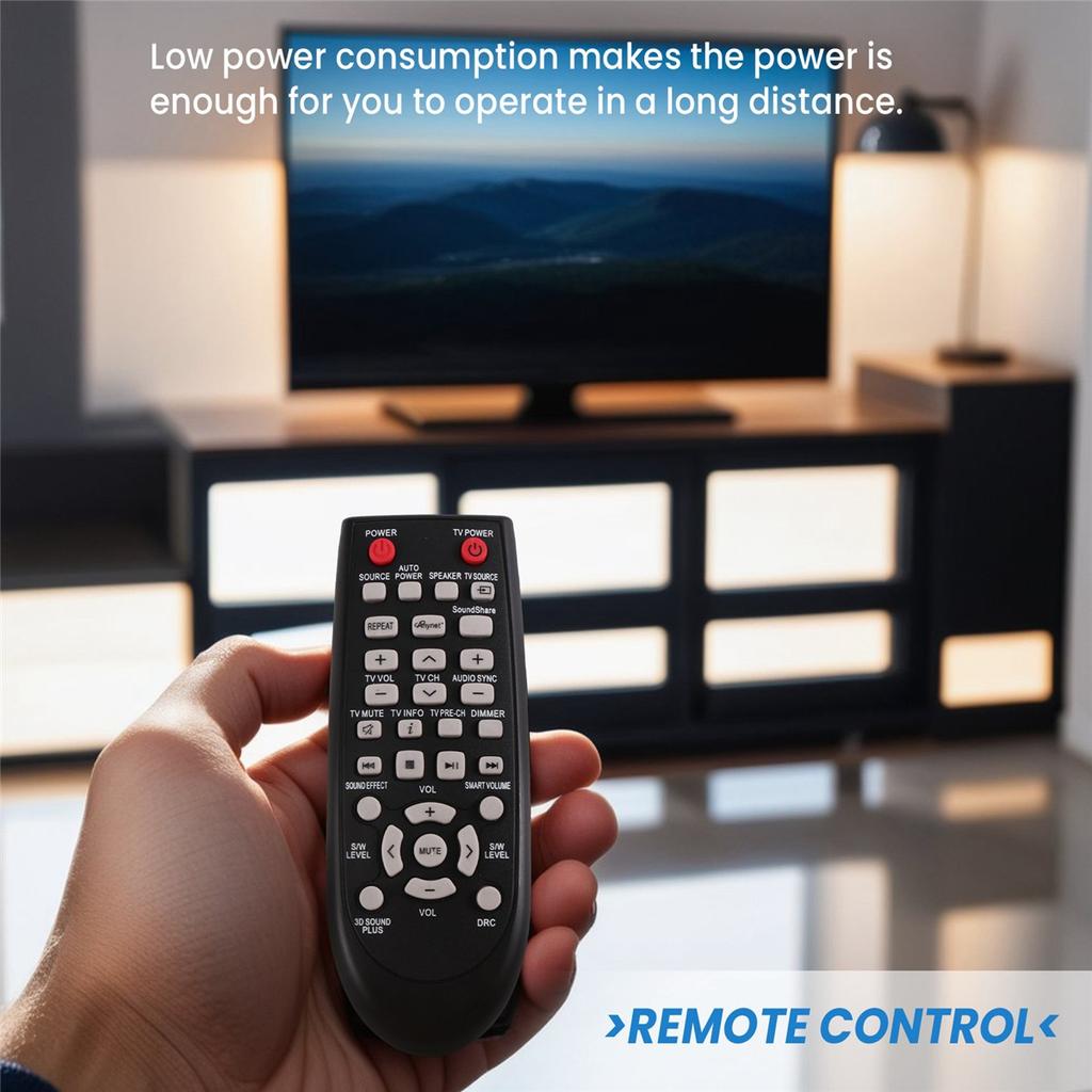 AH59-02547B For Samsung Soundbar Remote Control 10m Range Infrared Controller Replacement