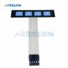 1*2 3 4 5 Interruptor de Membrana con Botones 3*4 4X5 Teclado Matricial 1X6 Panel de Control con Botones y LED Kit DIY Para Arduino