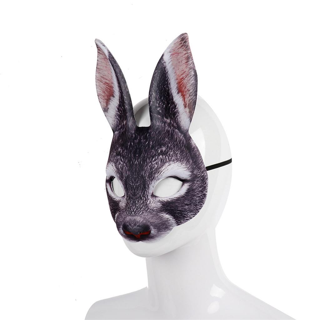 Funny Costume Co Mask-Bunny Costume Animal Adult Costume Half Mask