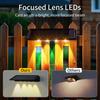 2 Sets Solar Wall Lights 4 LEDs Outdoor Waterproof Fence Deck Garden Decor Entrance Lighting IP44 Bright Solar Wall Washer