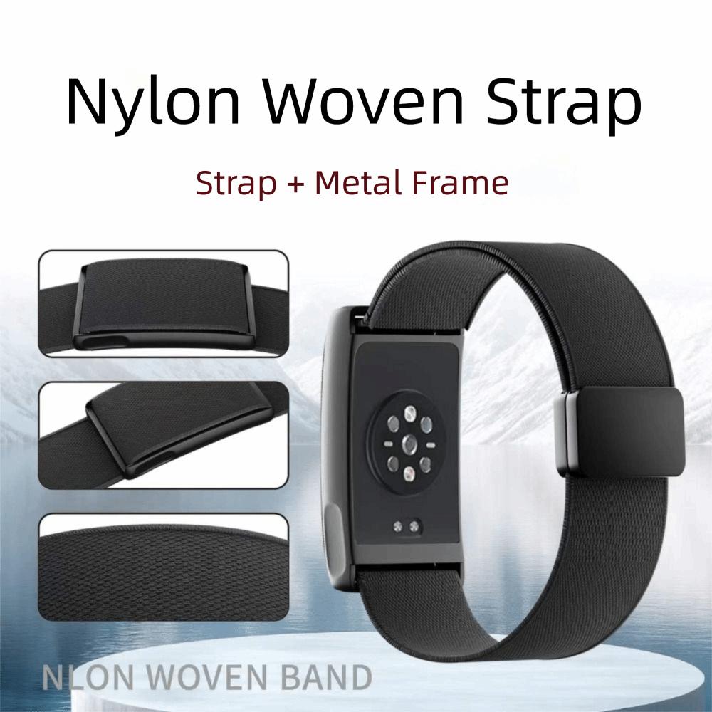 Nylon Sport Band Adjustable Magnetic Fitness Tracker Strap Breathable Soft Replacement Wristband for Huami Amazfit Helio Strap