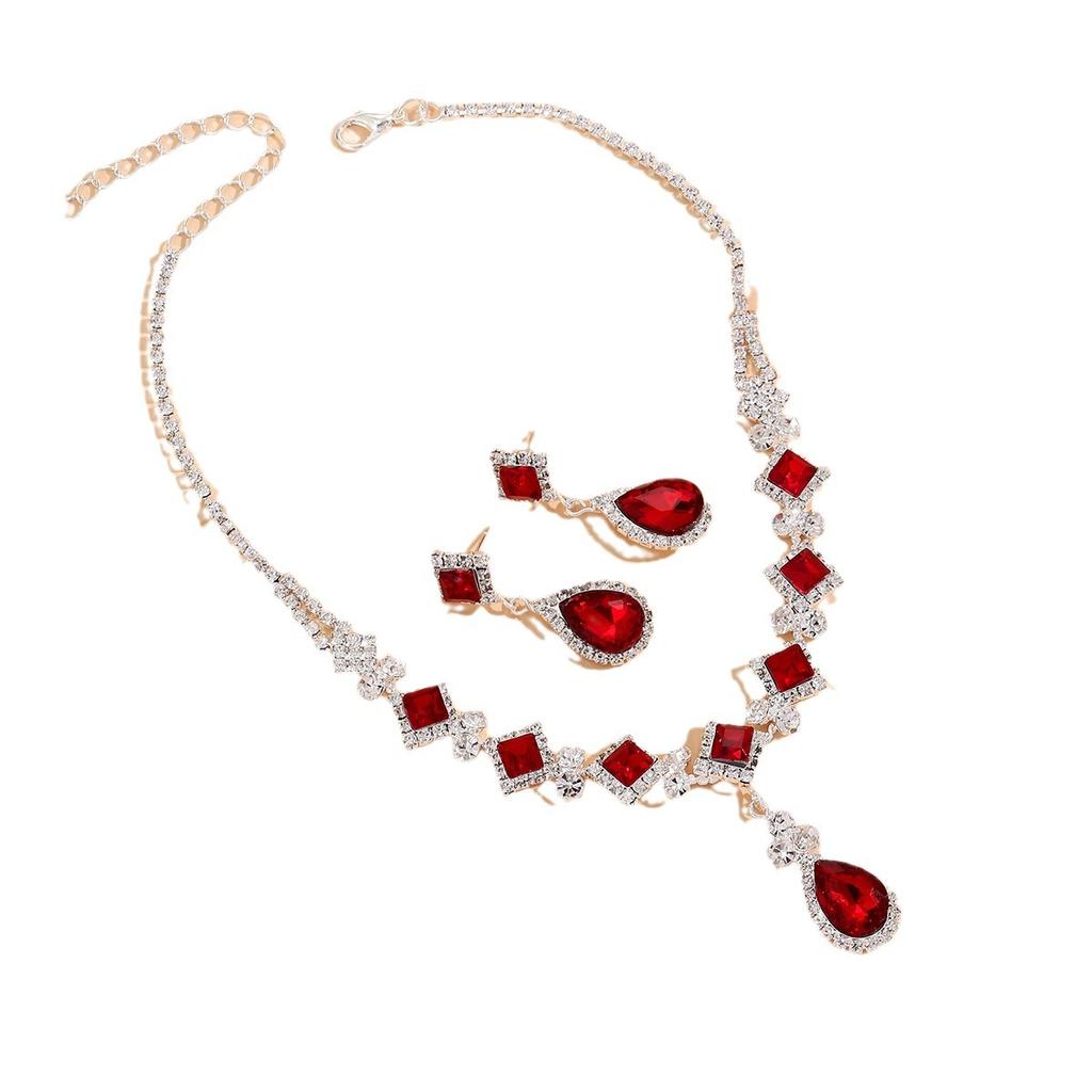 Bridal Jewelry Set Women's Set Banquet Wedding Party Eleganceelegant Necklace Earrings Set