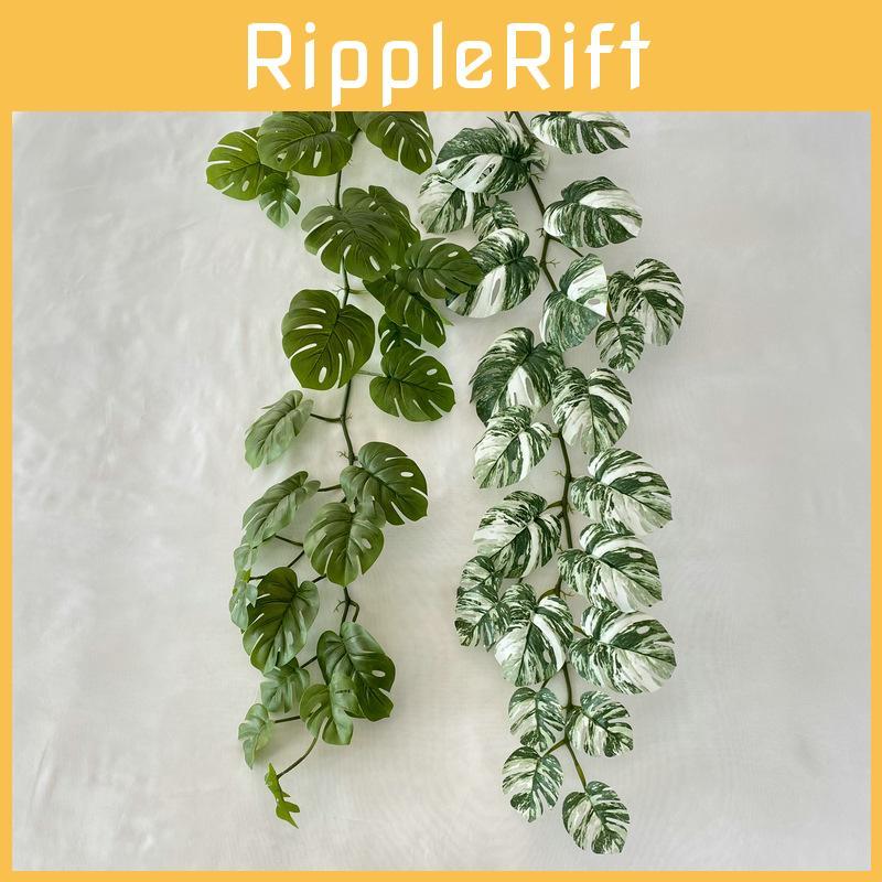 Green Leaf Artificial Monstera Vine 120cm Wall Hanging For Home Decor