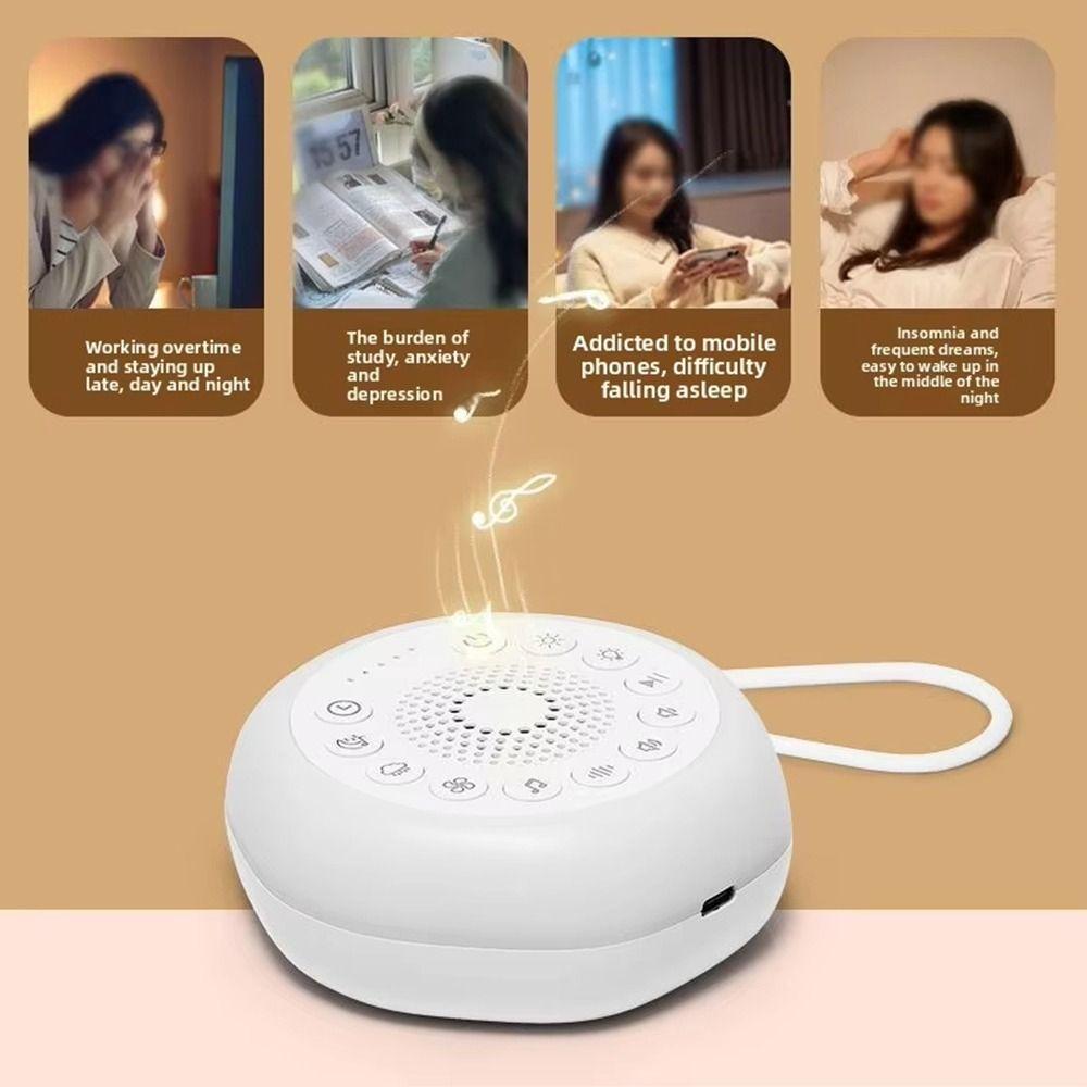 Rechargeable White Noise Machine 27 Soothing Sounds Sleep Sound Box Baby Sleep Soother Newborn