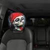 Funny Cartoon Car Headrest Covers, Universal Breathable Elastic Seat Neck Pillow Protector, Humor Spooky Auto Interior Decor for Most Vehicles