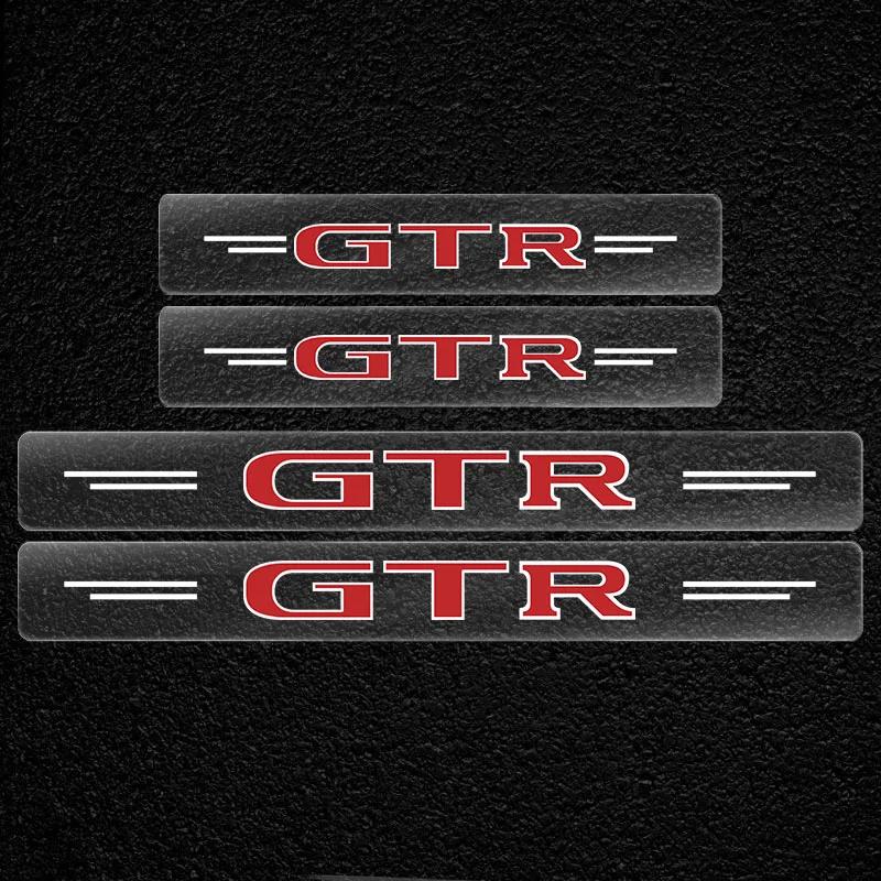 4pz Adesivo Soglia Auto Pellicola Trasparente Resistente ai Graffi Protettore Per Nissan Nismo GTR Juke Versa Almera Xterra Qashqai X-Trail Patrol Micra