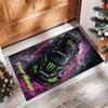 Tappeto Monster Energy Crystal Velvet, Tappetino Antiscivolo Personalizzato con Nome Testo per Arredamento Casa Regalo