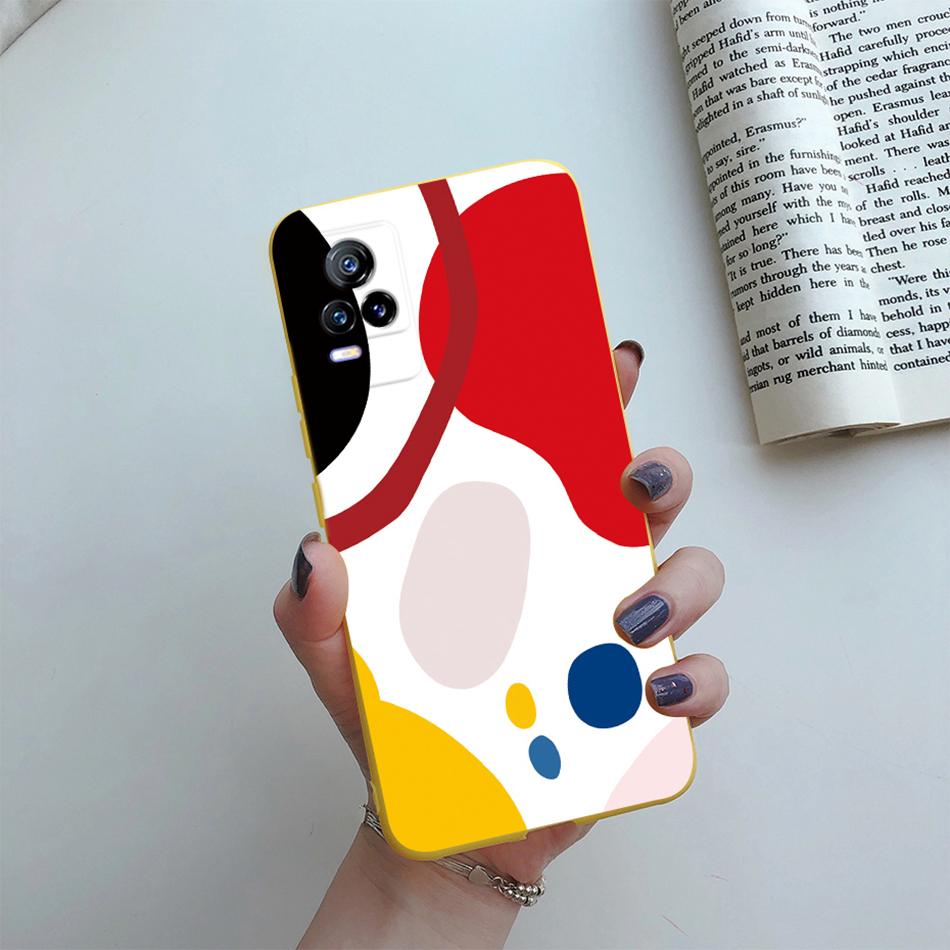 Para Funda Vivo V21e 2021 Gato Flor Suave TPU Fundas de Teléfono Para Vivo V21 V 21 V 21e 4G 5G V2061 V2066 V2108 V2050 Cubierta Trasera Fundas