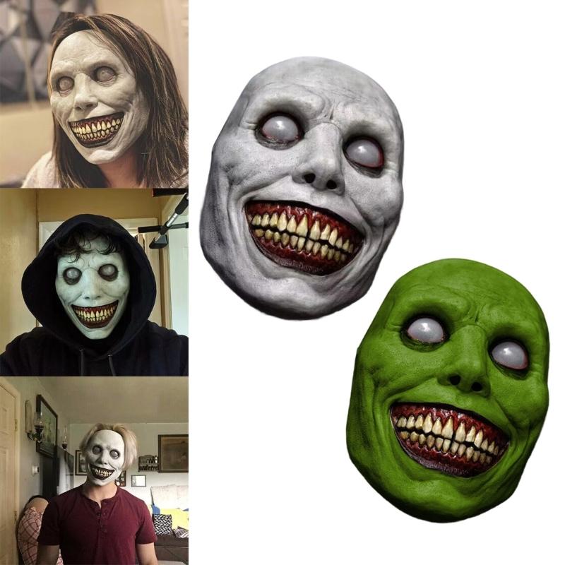 High Detail Horror Latex Costume Mask Halloween Party Props  Escape Room Accessory Comfortable Skin Friendly Sustainable